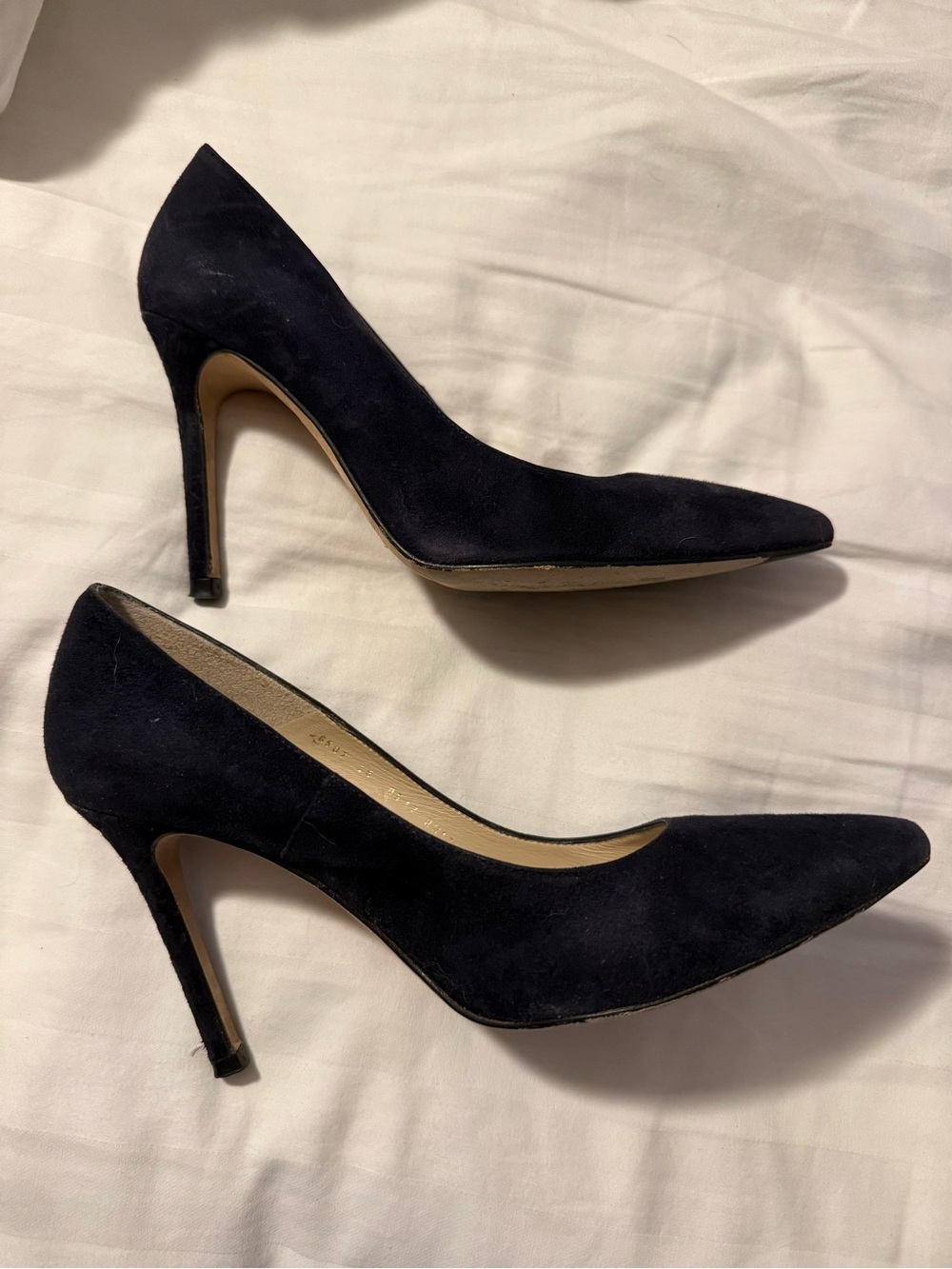 LK Bennett Floret Navy Suede Pointed Toe Pumps *As Seen on Kate Middleton*